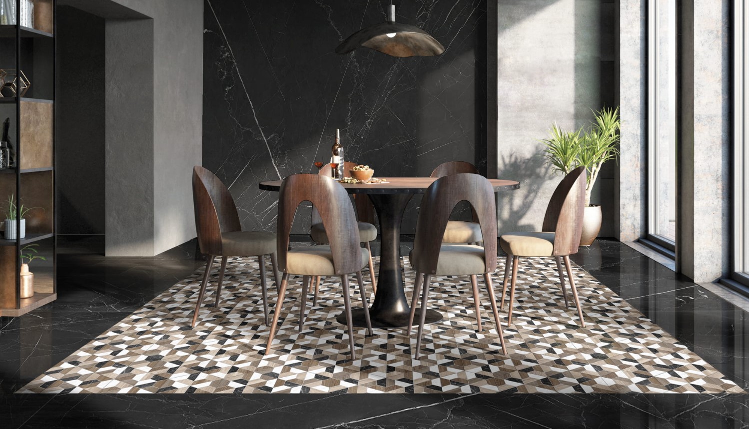 Imitacja drewna patchwork